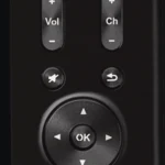 Close-up of the buttons on a Harmony 1100